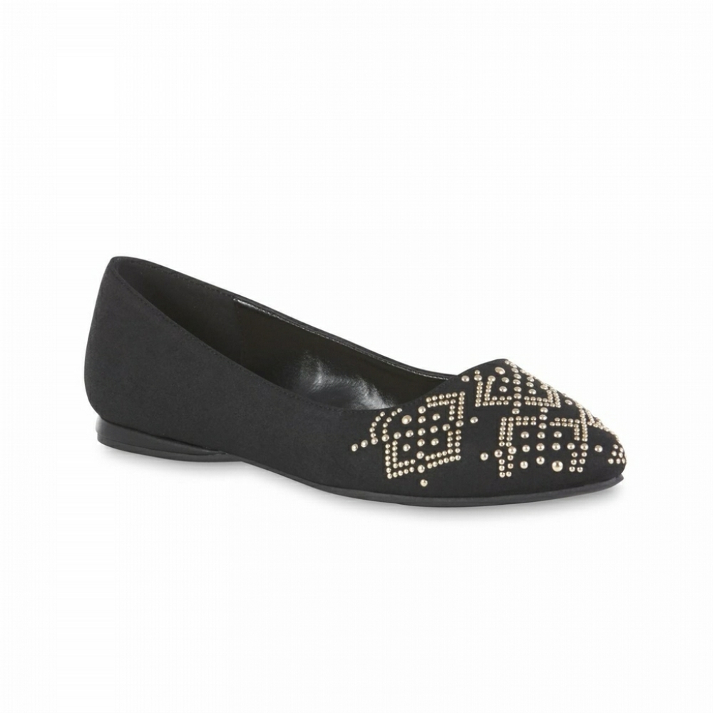 Jaclyn Smith Women's Gable Black Ballet Flat